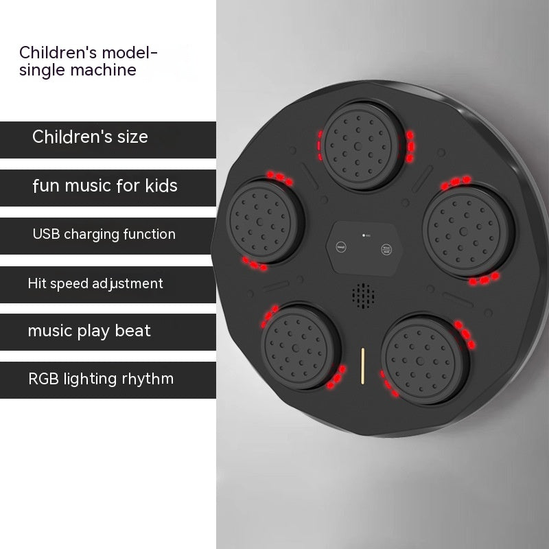 Children'S Music Boxing Machine Blue Light Hitting Reaction Boxing Target Intelligent Electronic Wall Target